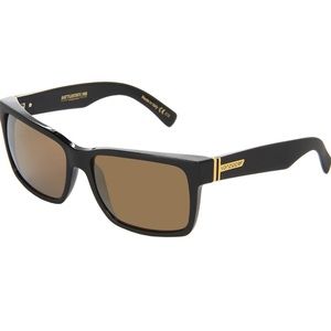 Von Zipper Men's Elmore Sunglasses,OS,Black/Gold Chrome